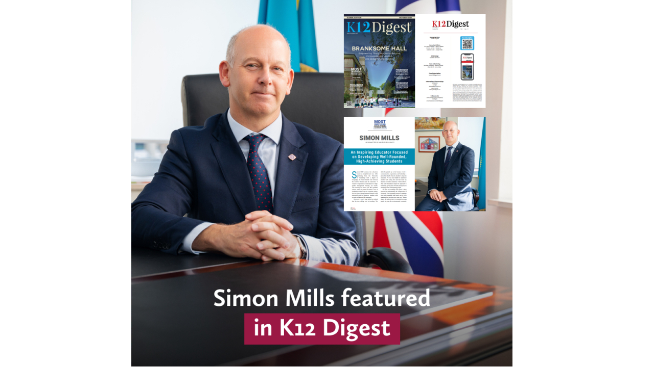 Simon Mills featured in K12 Digest