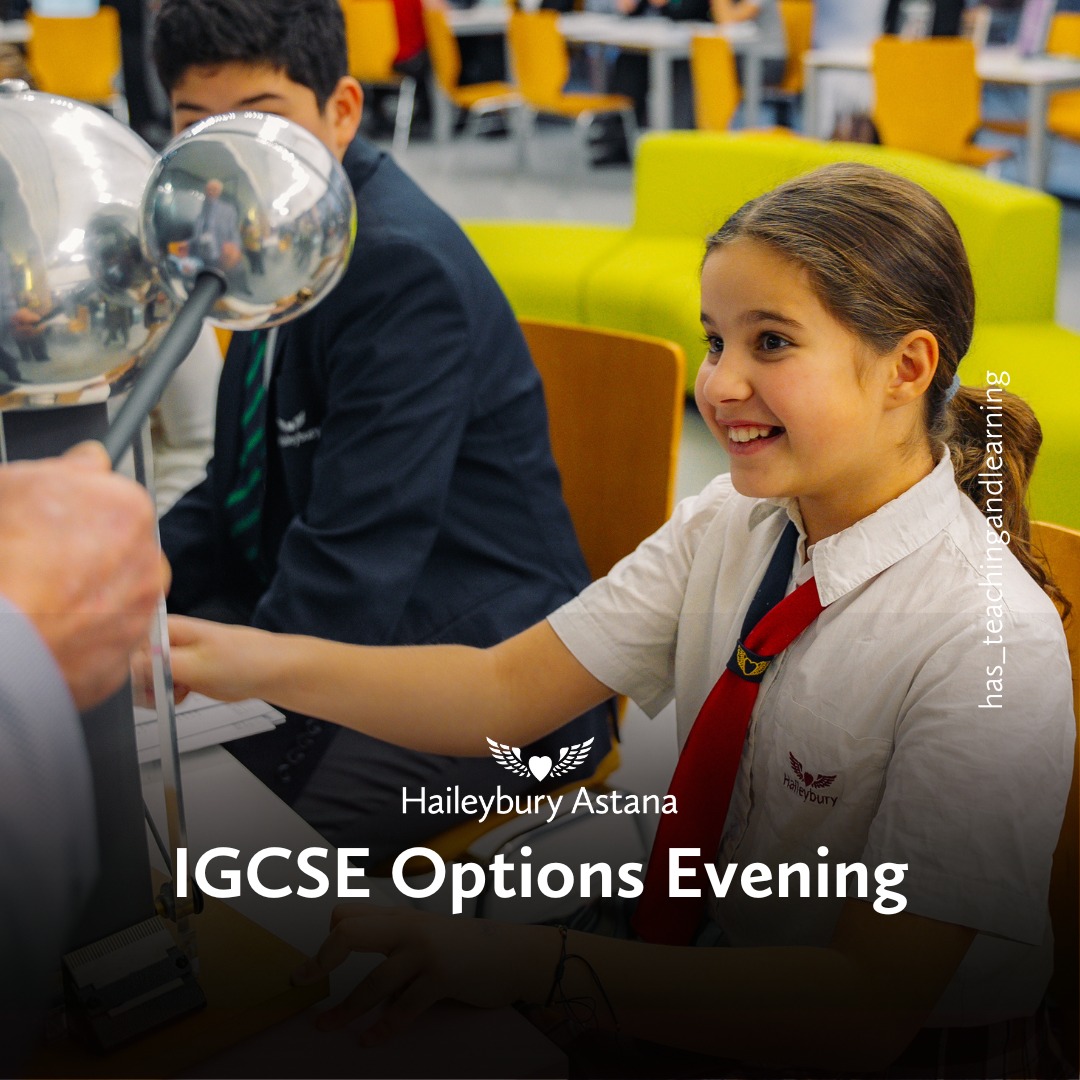 Haileybury Astana Hosts IGCSE Options Evening for Year 8 and Year 9 Students